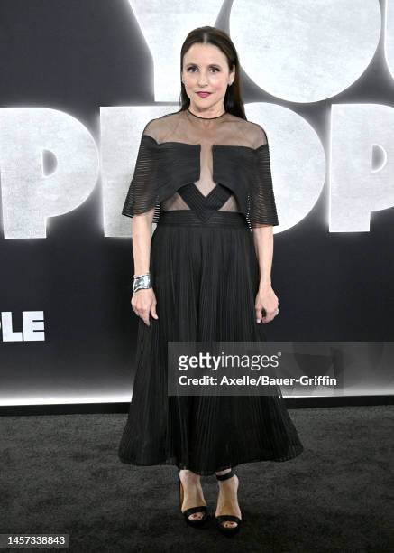 Julia Louis-Dreyfus attends the Los Angeles Premiere of Netflix's "You People" at Regency Village Theatre on January 17, 2023 in Los Angeles,...
