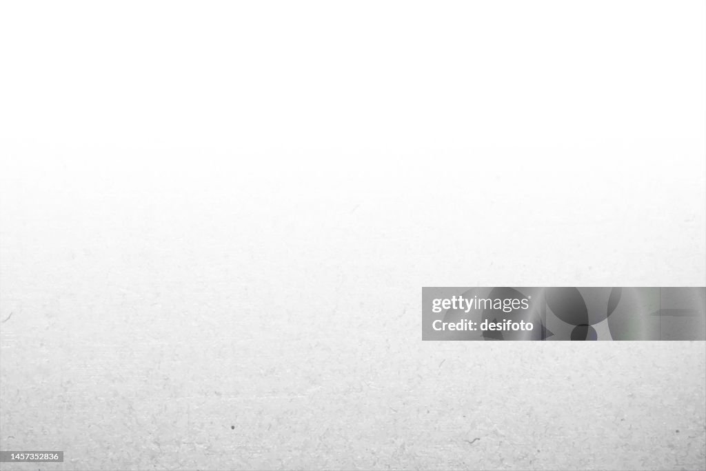 Very light grey or faded gray colour gradient subtle uneven textured plain blank empty horizontal painted wall like ombre vector backgrounds