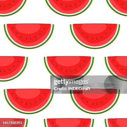 Watermelon slice seamless pattern Watermelon slice seamless pattern