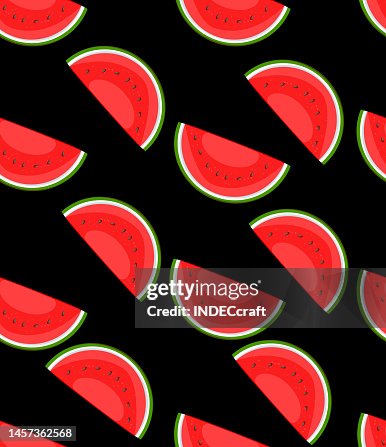 Watermelon slice seamless pattern Watermelon slice seamless pattern