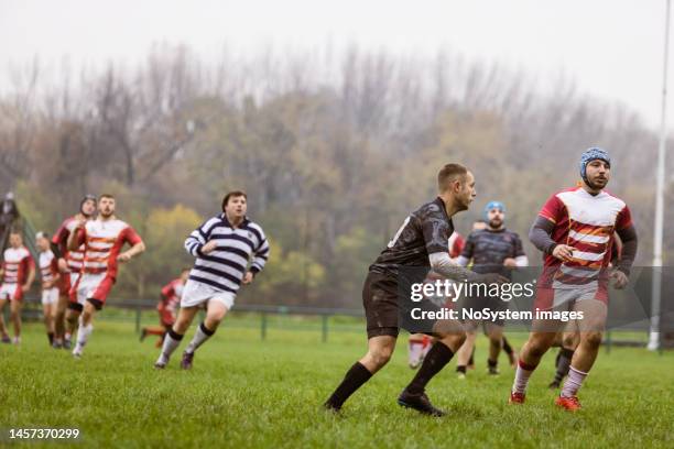 jogo de rugby - try rugby - fotografias e filmes do acervo
