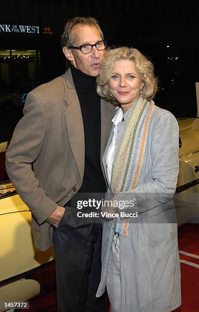 Actress Blythe Danner and husband Bruce Paltrow attend a reception by the Academy of Television Arts and Sciences for Emmy Award nominees on...