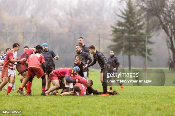 rugby-spiel - rugby game stock-fotos und bilder