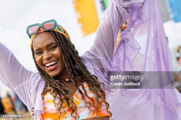festival joy - festival goer stock pictures, royalty-free photos & images