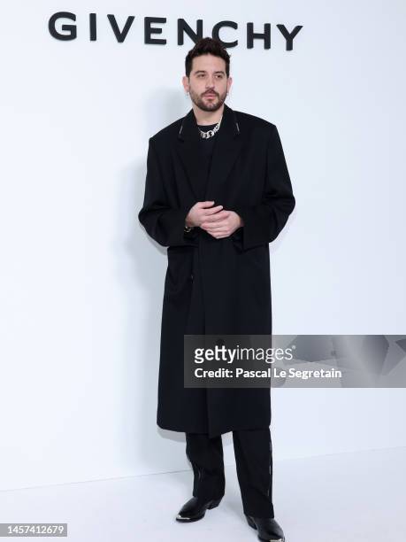 Eazy attends the Givenchy Menswear Fall-Winter 2023-2024 show as part of Paris Fashion Week on January 18, 2023 in Paris, France.