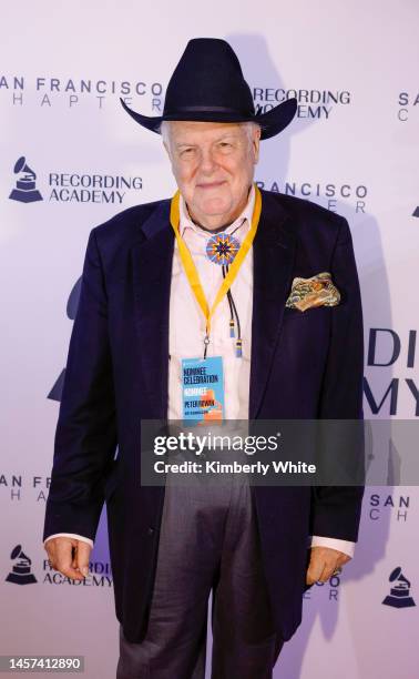 Nominee Peter Rowan attends the San Francisco Chapter GRAMMY Nominee Celebration at The Chapel on January 17, 2023 in San Francisco, California.