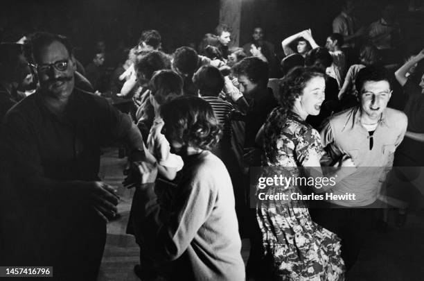 Couples dancing to the Humphrey Lyttelton band at the London Jazz Club, later the 100 Club on Oxford Street, London. Original Publication: Picture...