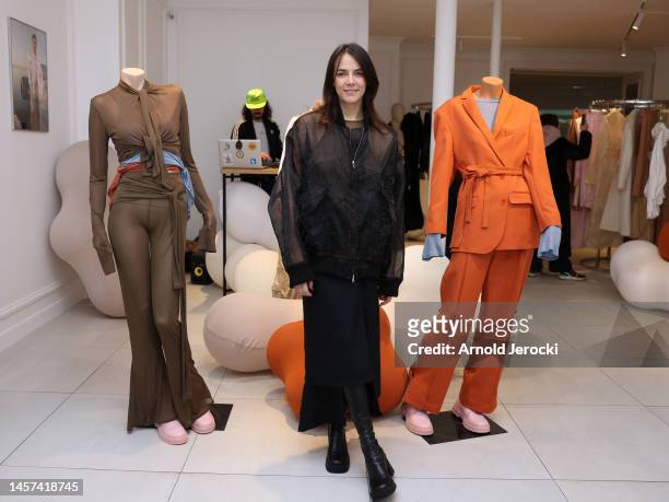 Designer Pauline Ducruet attends the Alter Designs Menswear Fall-Winter 2023-2024 cocktail as part of Paris Fashion Week on January 18, 2023 in...