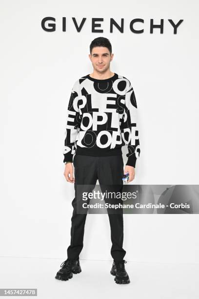 Esteban Ocon attends the Givenchy Menswear Fall-Winter 2023-2024 show as part of Paris Fashion Week on January 18, 2023 in Paris, France.
