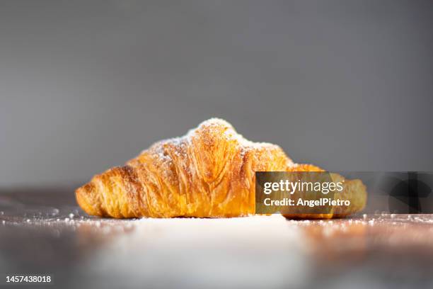 a freshly baked croissant - harina bildbanksfoton och bilder