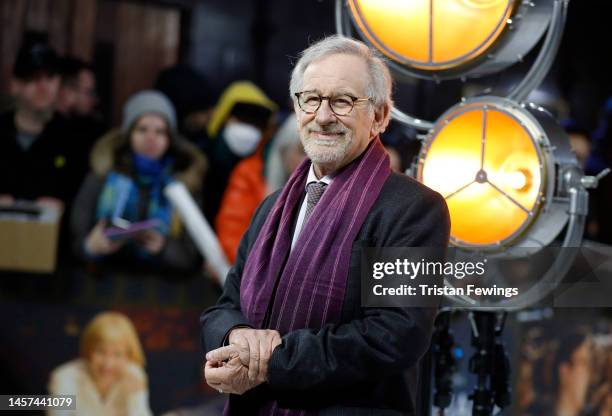 Steven Spielberg attends "The Fabelmans" UK Premiere at The Curzon Mayfair on January 18, 2023 in London, England.