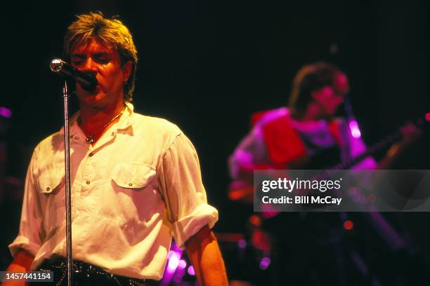 Simon LeBon and John Taylor in concert at The Spectrum in Philadelphia, Pennsylvania