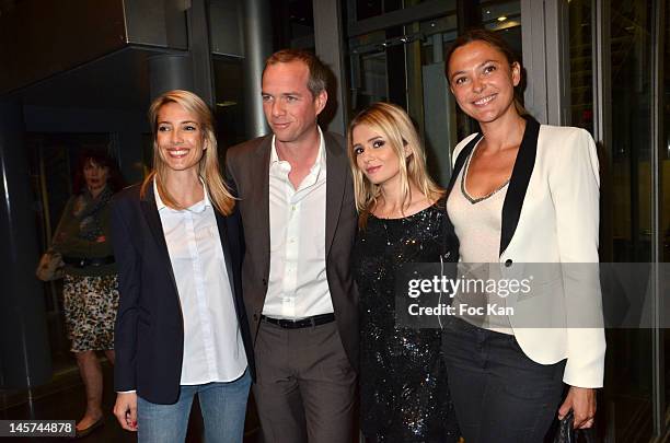 Sidonie Bonnec, Julien Arnaud, Marie Inbona and Sandrine Quetier attend the 'Trofemina 2012 Edition hosted by Tentation at Institut du Monde Arabe on...