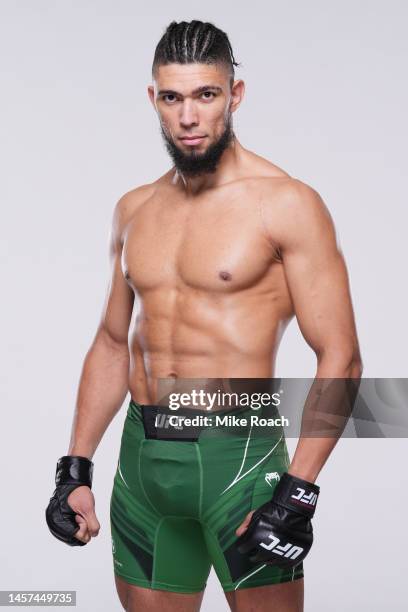 Johnny Walker poses for a portrait during a UFC photo session on January 18, 2023 in Rio de Janeiro, Brazil.