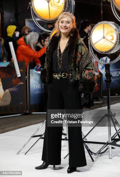 Caroline Goodall attends "The Fabelmans" UK Premiere at The Curzon Mayfair on January 18, 2023 in London, England.
