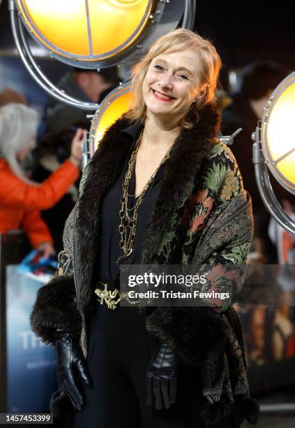 Caroline Goodall attends "The Fabelmans" UK Premiere at The Curzon Mayfair on January 18, 2023 in London, England.