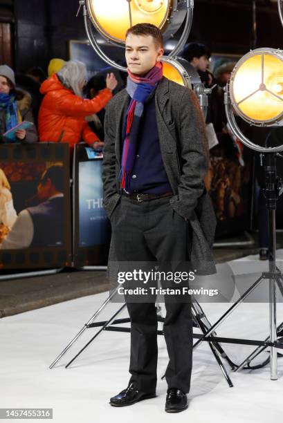 Conrad Khan attends "The Fabelmans" UK Premiere at The Curzon Mayfair on January 18, 2023 in London, England.