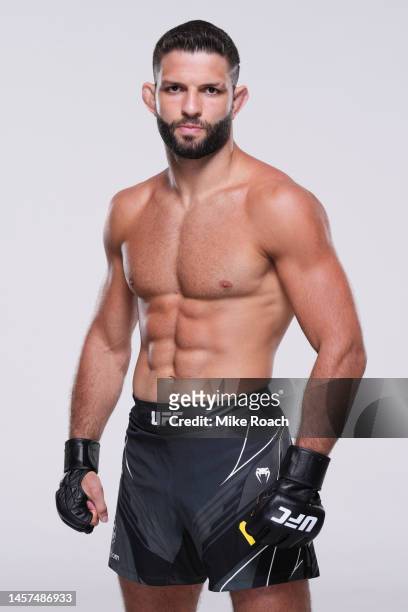 Thiago Moises poses for a portrait during a UFC photo session on January 18, 2023 in Rio de Janeiro, Brazil.