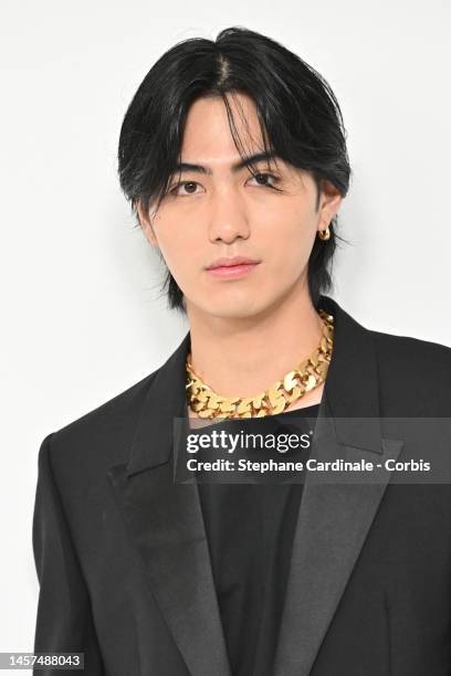 Shuzo Ohira attends the Givenchy Menswear Fall-Winter 2023-2024 show as part of Paris Fashion Week on January 18, 2023 in Paris, France.