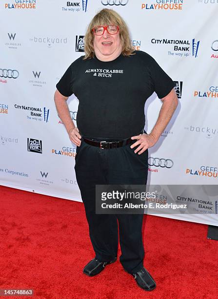 Writer Bruce Vilanch arrives to the Geffen Playhouse's Annual "Backstage at the Geffen" Gala at Geffen Playhouse on June 4, 2012 in Los Angeles,...