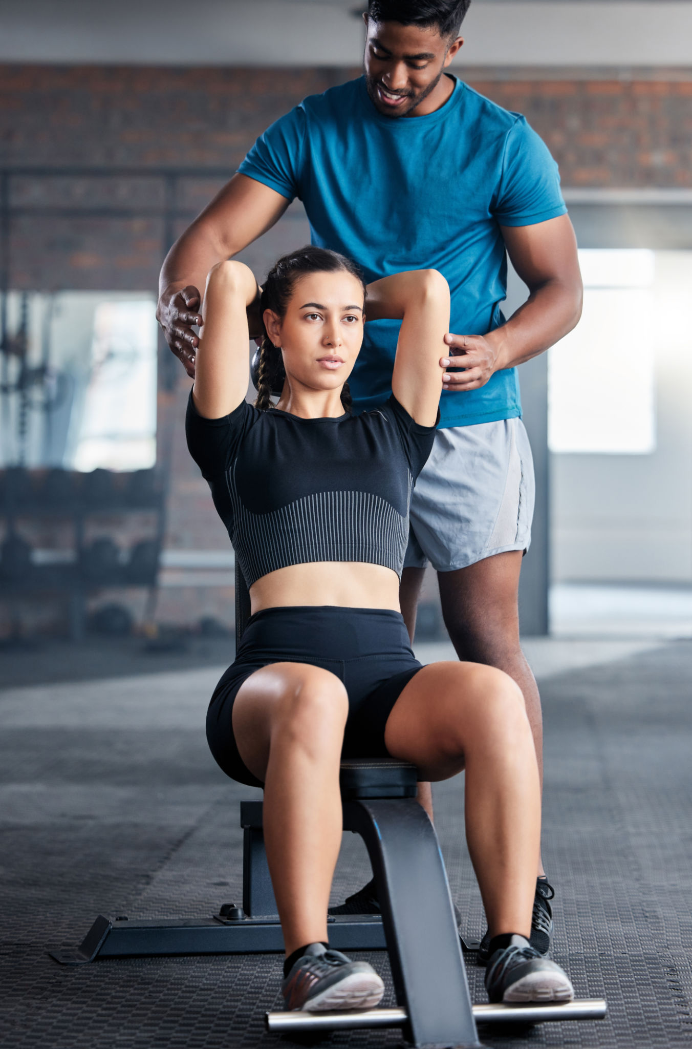 trainer with client