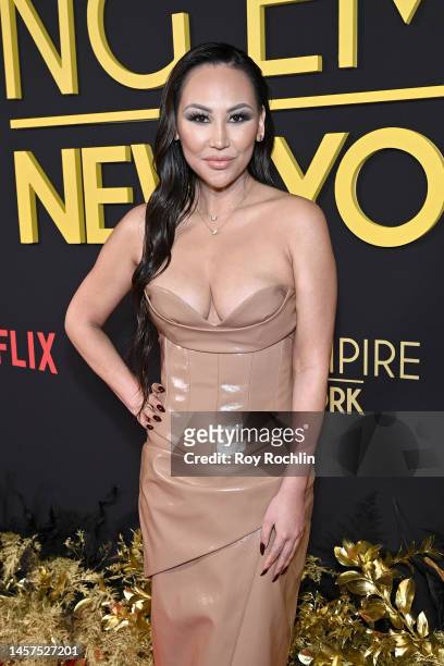 Dorothy Wang attends Netflix hosts Bling Empire: New York Launch Event at House Of Red Pearl on January 18, 2023 in New York City.