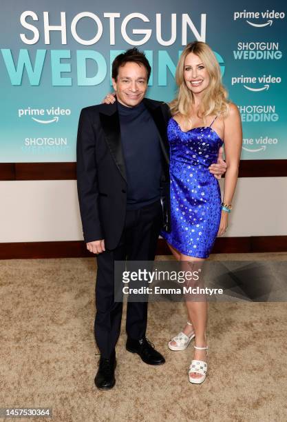 Chris Kattan and Maria Libri attend the Los Angeles premiere of Prime Video's "Shotgun Wedding" at TCL Chinese Theatre on January 18, 2023 in...