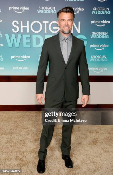 Josh Duhamel attends the Los Angeles premiere of Prime Video's "Shotgun Wedding" at TCL Chinese Theatre on January 18, 2023 in Hollywood, California.