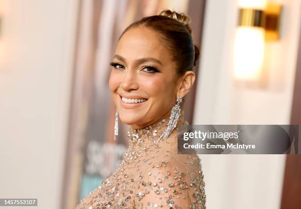 Jennifer Lopez attends the Los Angeles premiere of Prime Video's "Shotgun Wedding" at TCL Chinese Theatre on January 18, 2023 in Hollywood,...