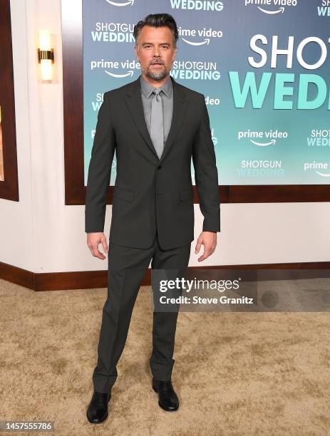 Josh Duhamel arrives at the Los Angeles Premiere Of Prime Video's "Shotgun Wedding" at TCL Chinese Theatre on January 18, 2023 in Hollywood,...