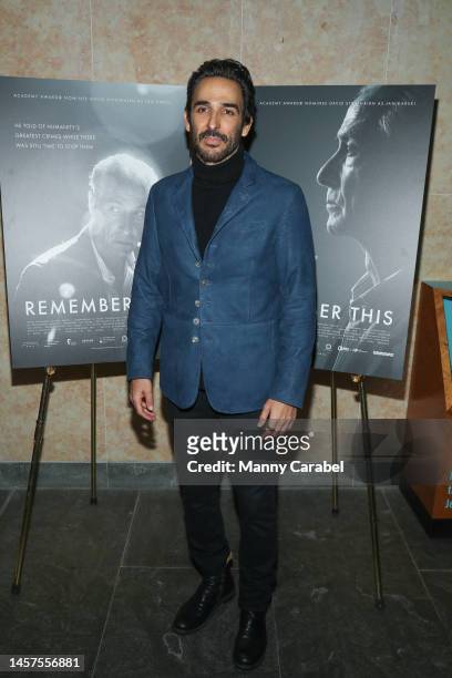 Amir Arison attends the "Remember This" New York screening at Museum of Jewish Heritage on January 18, 2023 in New York City.