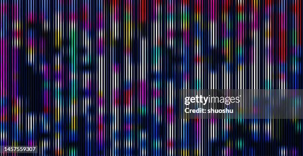 ilustrações de stock, clip art, desenhos animados e ícones de abstract glitch neon stripe light psychedelic concept cyberpunk background - techno background