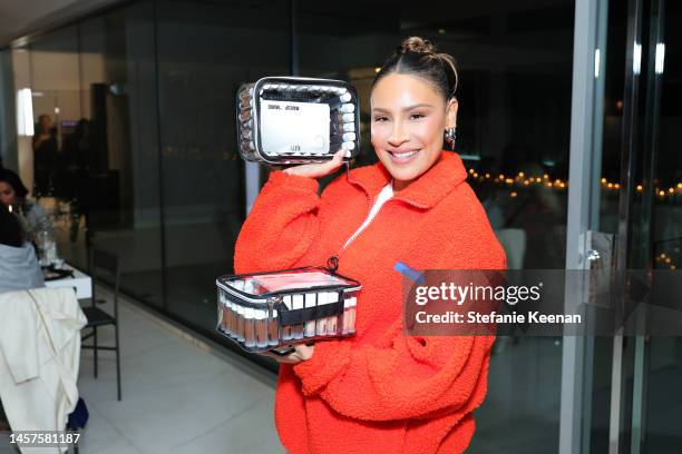 Desi Perkins attends Makeup by Mario SurrealSkin Foundation at Private Residence on January 18, 2023 in Beverly Hills, California.