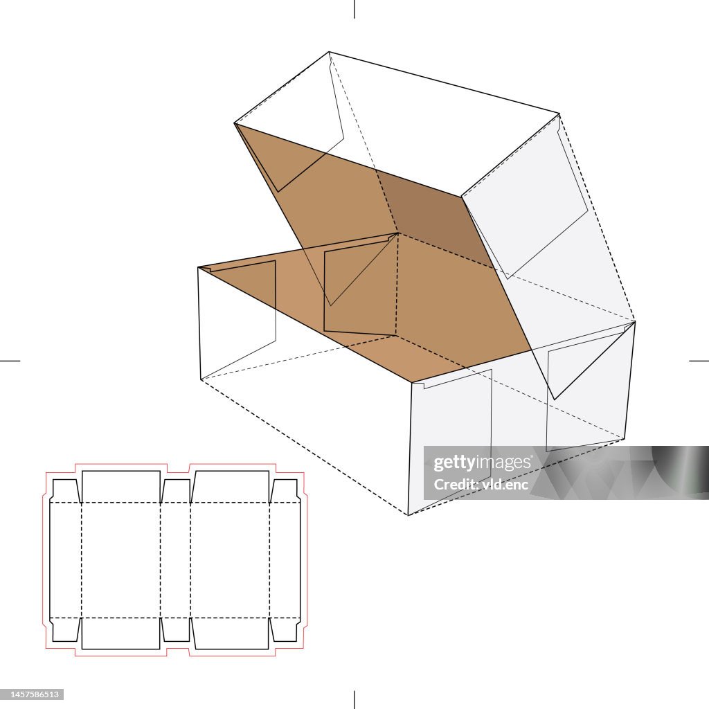 Scale Box Blueprint Standard Box With Blueprint High-Res Vector Graphic - Getty Images