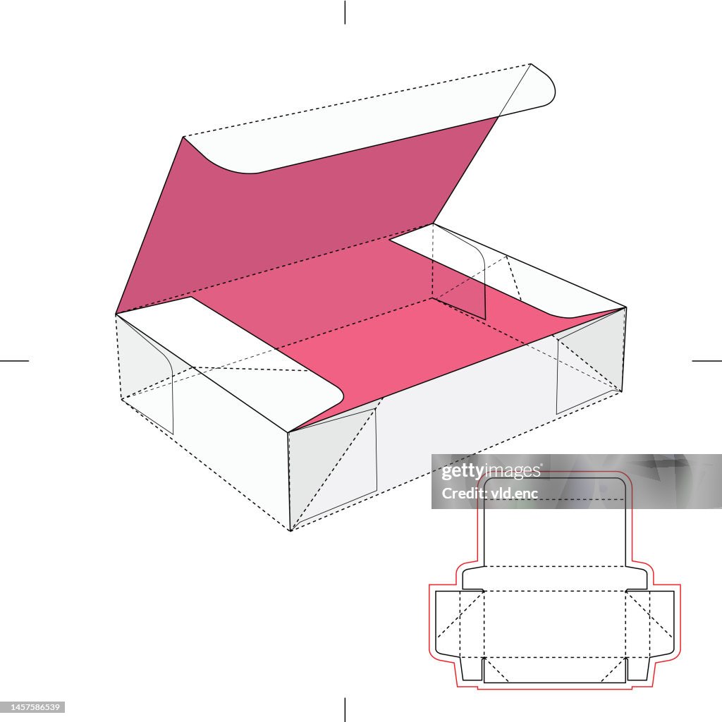 Basic Box Blueprint Foldable Standard Box With Blueprint High-Res Vector Graphic - Getty Images