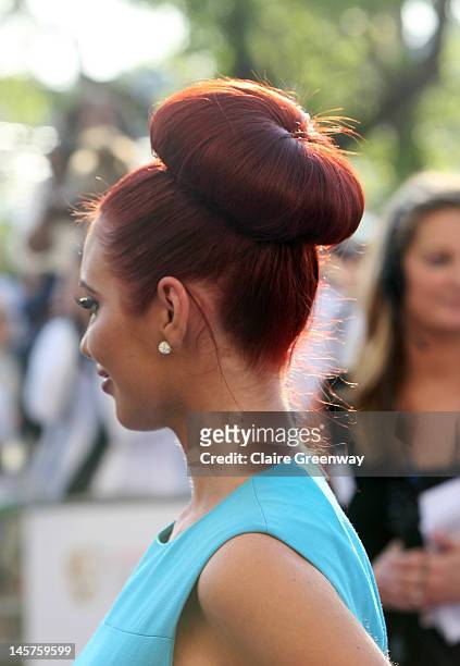 Amy Childs attends The Arqiva British Academy Television Awards 2012 at The Royal Festival Hall on May 27, 2012 in London, England.