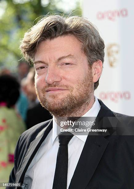 Charlie Brooker attends The Arqiva British Academy Television Awards 2012 at The Royal Festival Hall on May 27, 2012 in London, England.