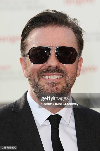 Ricky Gervais attends The Arqiva British Academy Television Awards 2012 at The Royal Festival Hall on May 27, 2012 in London, England.