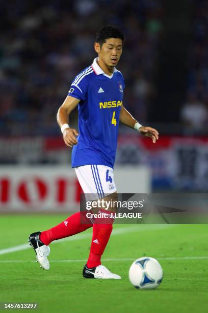 Yuzo Kurihara of Yokohama F.Marinos in action during the J.League J1 match between Yokohama F.Marinos and Shimizu S-Pulse at Nissan Stadium on July...