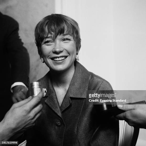 American actress Shirley MacLaine during a visit to London on August 30th, 1960.
