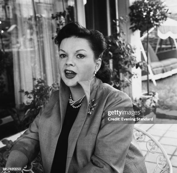 American actress and singer Judy Garland at the Mayfair Hotel in London on August 29th, 1960.