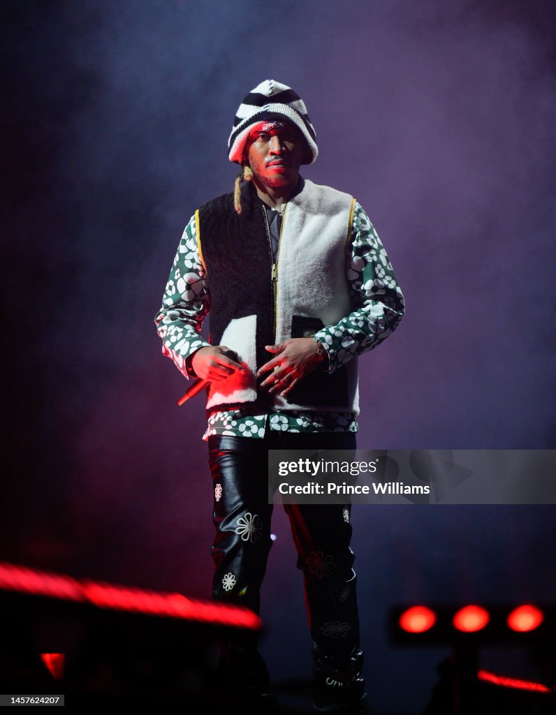 Future Rapper Fat Nov Rapper Future performs during Future & Friends