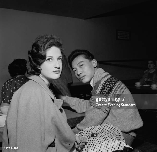 Chinese-born pianist Fou Ts'ong with Zamira Menuhin on October 11th, 1960.