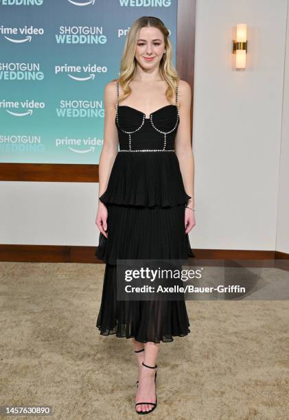 Chloe Lukasiak attends the Los Angeles Premiere of Prime Video's "Shotgun Wedding" at TCL Chinese Theatre on January 18, 2023 in Hollywood,...