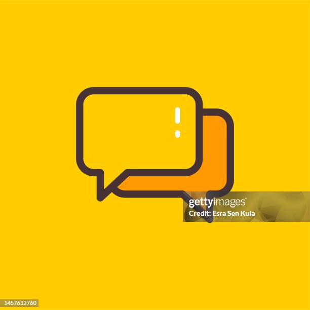 online conversation color flat line icon design with editable stroke. suitable for web page, mobile app, ui, ux and gui design. - question mark icon editable stock illustrations