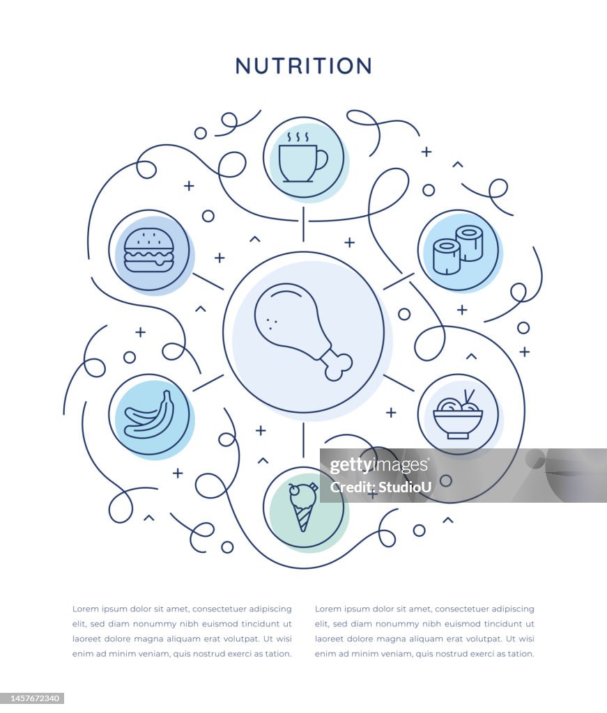 Nutrition Six Steps Infographic Template