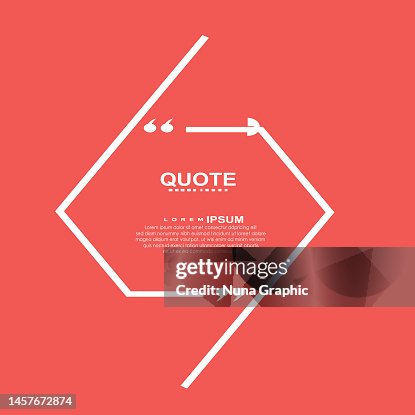 Quoat Frame Quote Frame Vector High-Res Vector Graphic - Getty Images