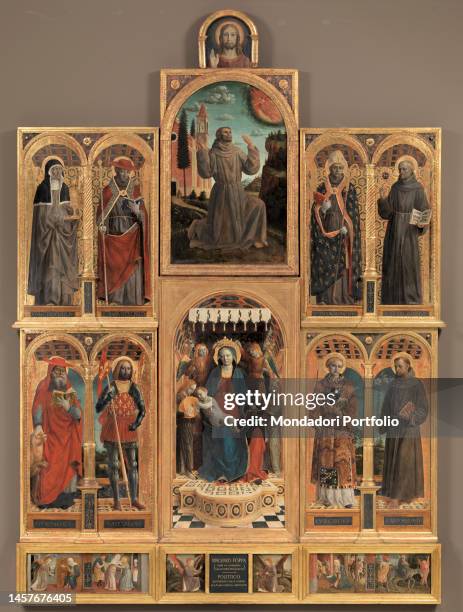 Polyptypch of Santa Maria delle Grazie, Vincenzo Foppa, 1500-1510, XVI century, tempera and oil on board, 413x291 cm, Italy, Milan, Brera Art...