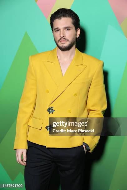 Kit Harington attends the Louis Vuitton Menswear Fall-Winter 2023-2024 show as part of Paris Fashion Week on January 19, 2023 in Paris, France.