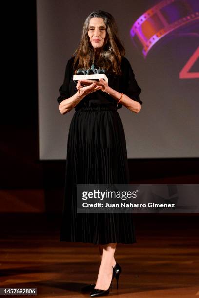 Angela Molina attends the Photocall and Opening Gala Spanish Film Week of Carabanchel 2023 at Auditorio Caja de Música on January 19, 2023 in Madrid,...